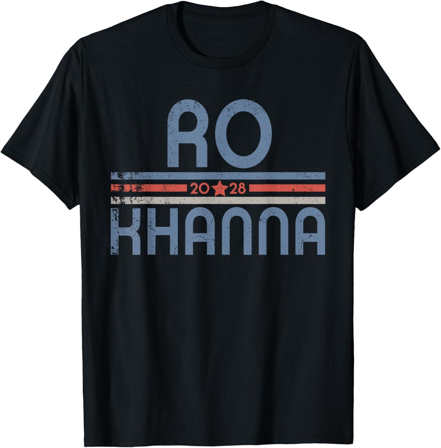 Ro Khanna For President 2028, Rohit Khanna 2028 Vintage T-Shirt - T-Shirt | Black