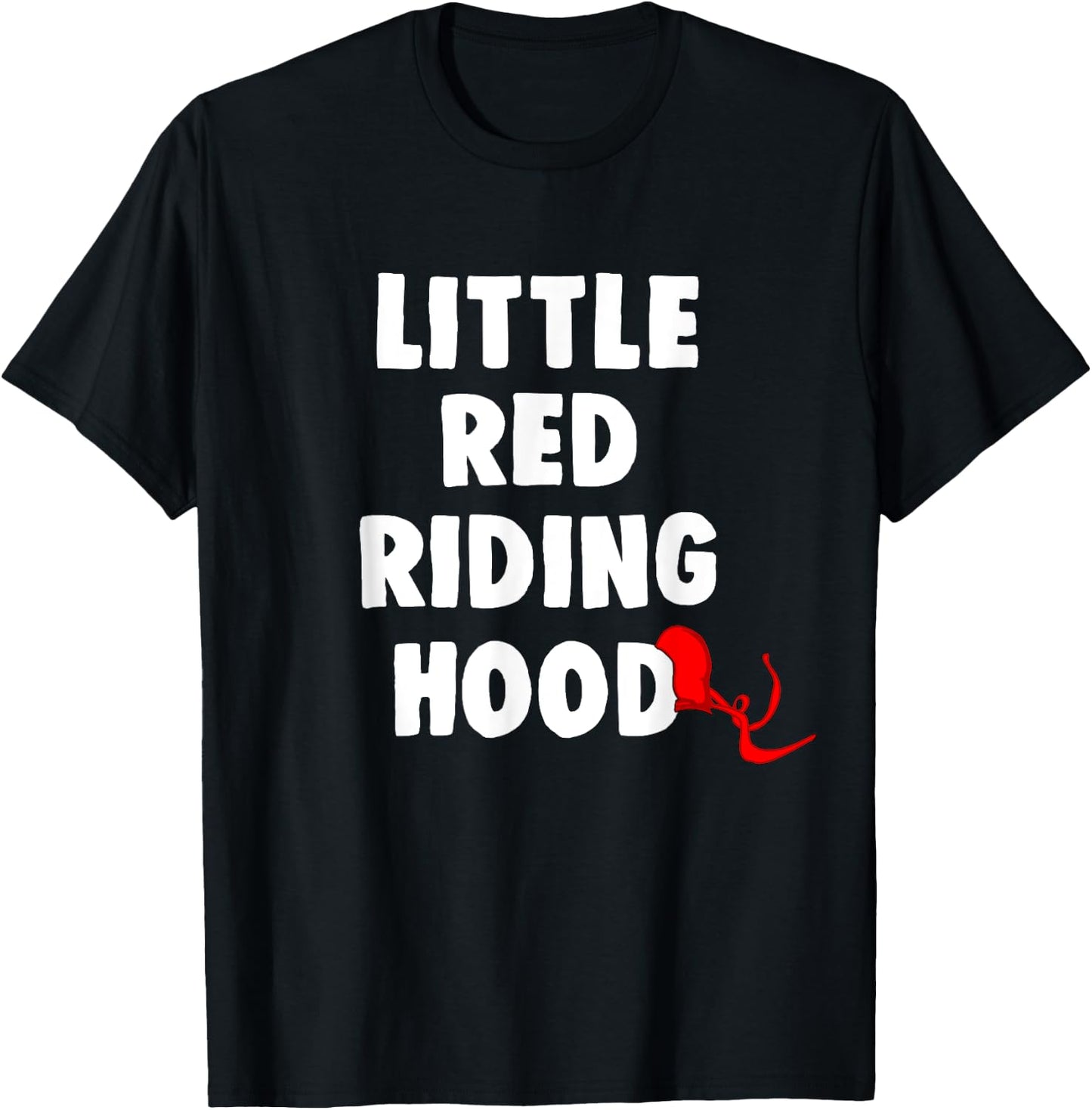Little Red Riding Hood Matching Halloween Couples T-Shirt - T-Shirt | Black