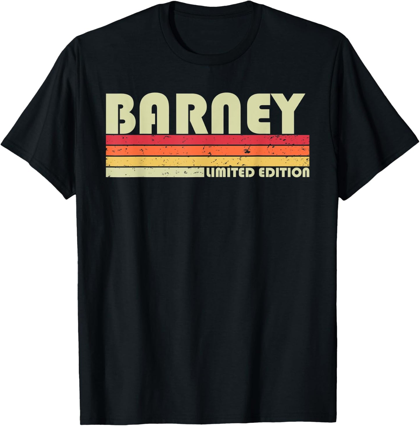 BARNEY Gift Name Personalized Funny Retro Vintage Birthday T-Shirt - T-Shirt | Black