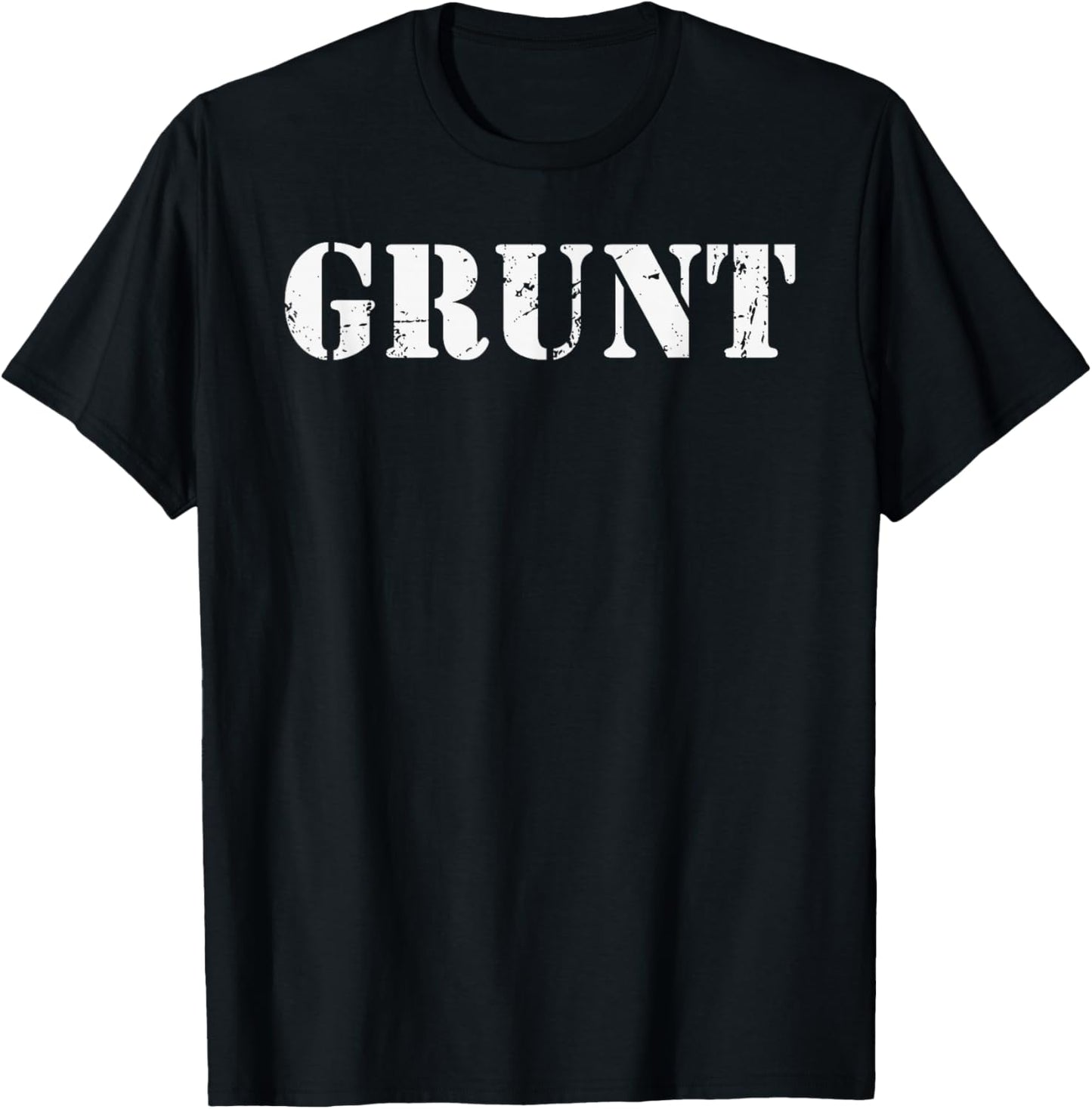 GRUNT - Naval Land Force Infantryman Army Slang US Jargon T-Shirt - T-Shirt | Black