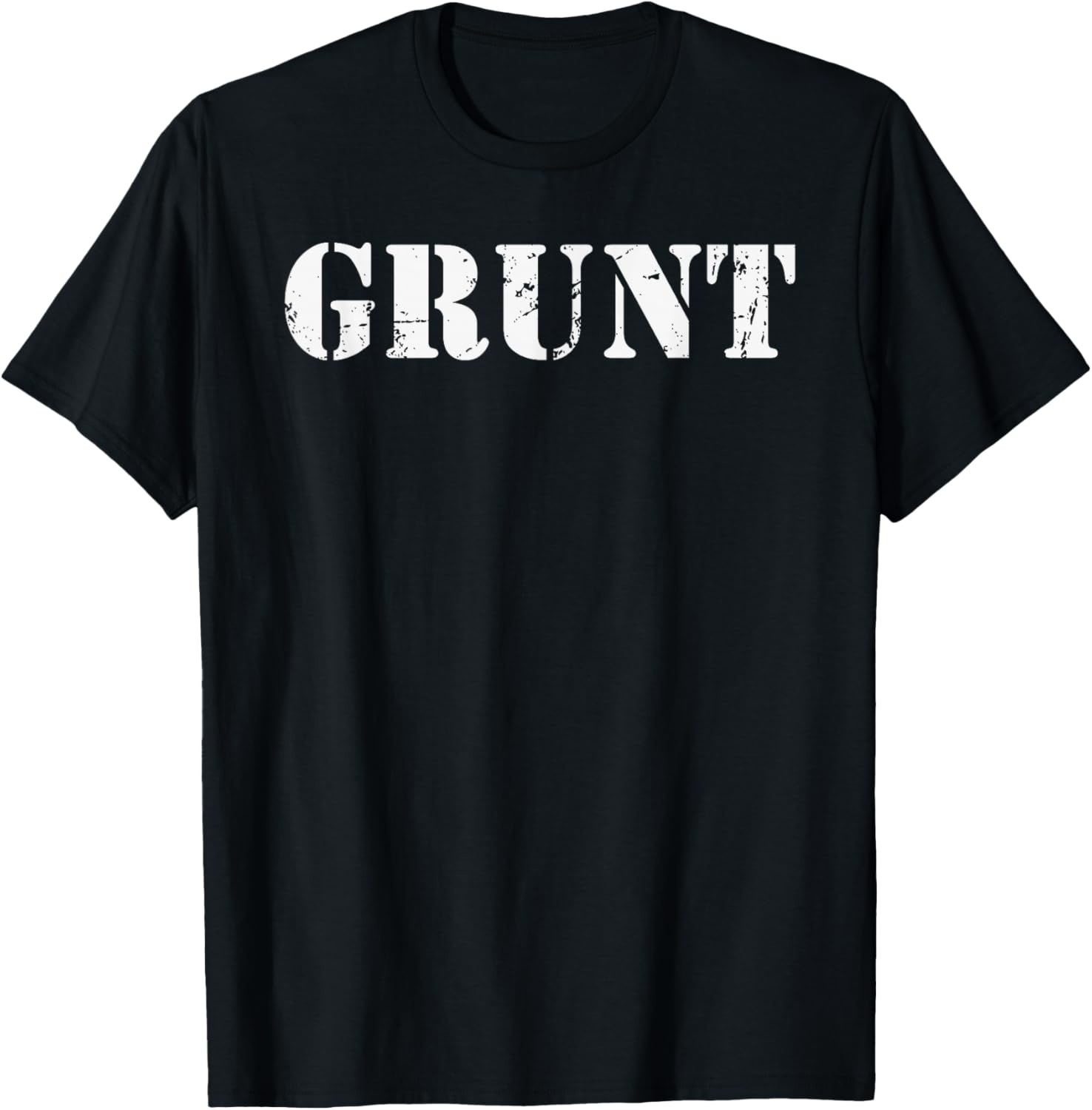 GRUNT - Naval Land Force Infantryman Army Slang US Jargon T-Shirt - T-Shirt | Black