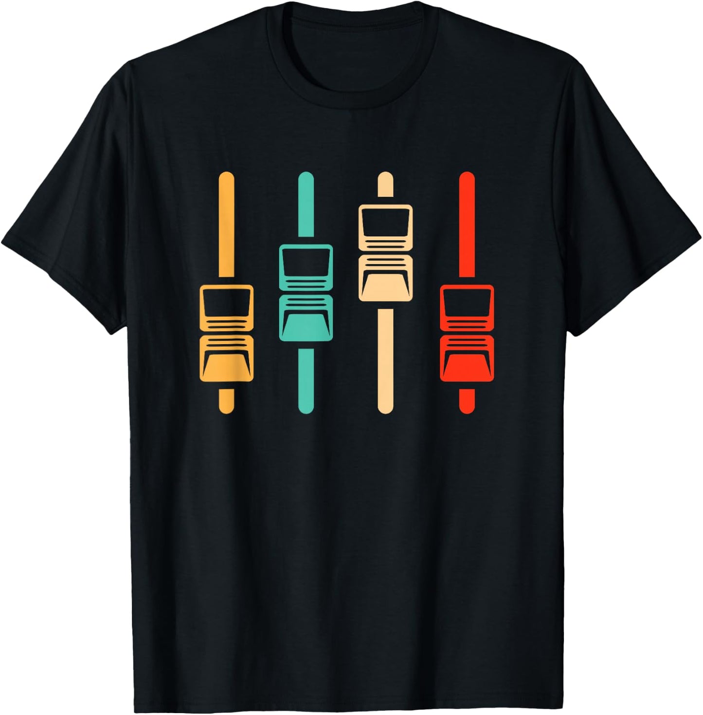 Retro Audio Engineer - Vintage Music Producer Sound Engineer T-Shirt - T-Shirt | Black