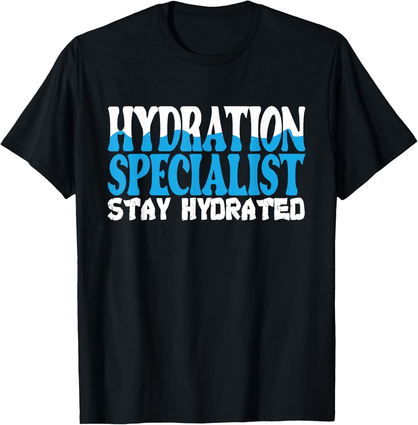 Hydration Specialist Team Manager Football Hydrated Waterboy T-Shirt - T-Shirt | Black