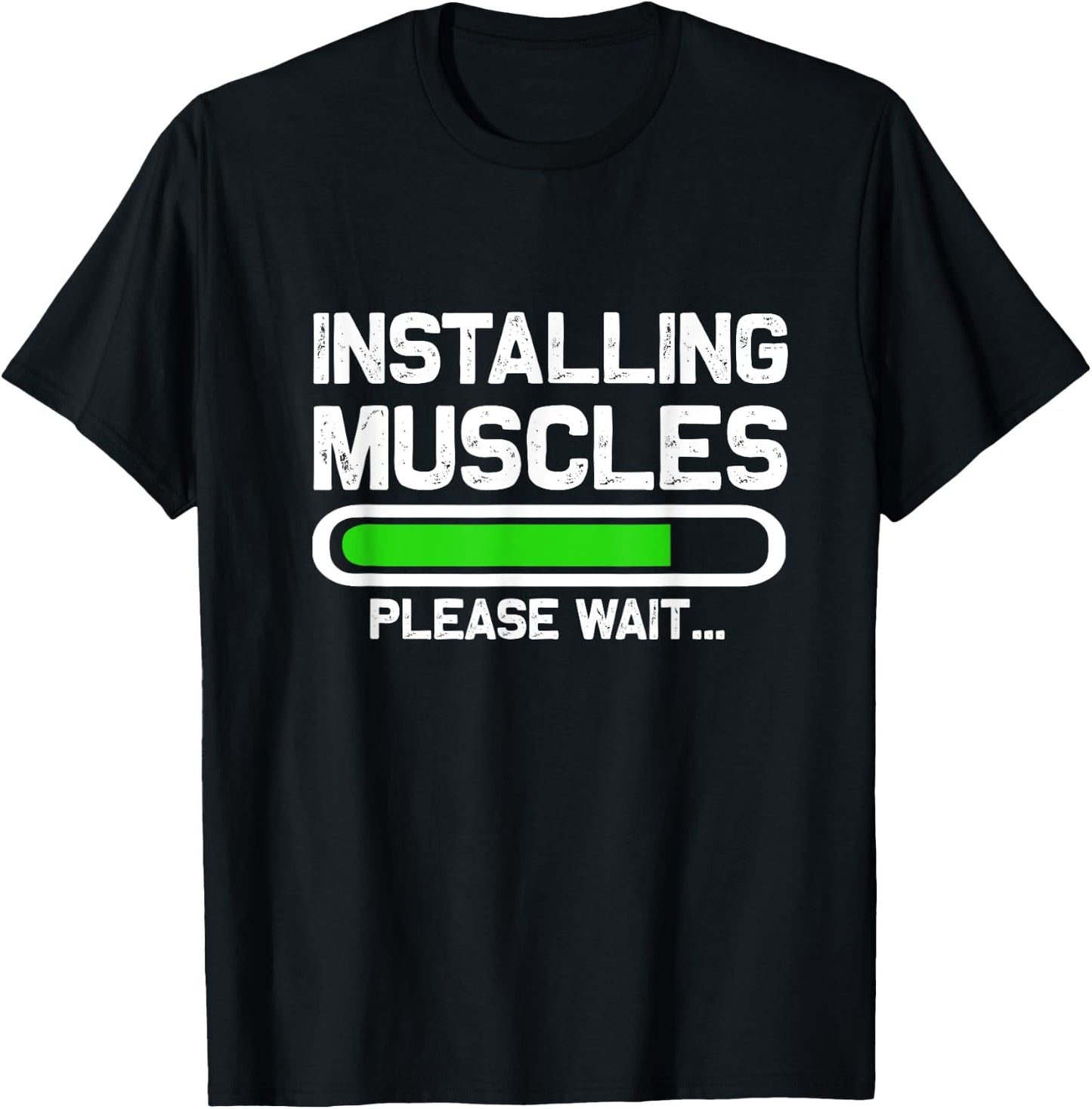 Build muscles - Load - Please wait... Fitness T-Shirt - T-Shirt | Black