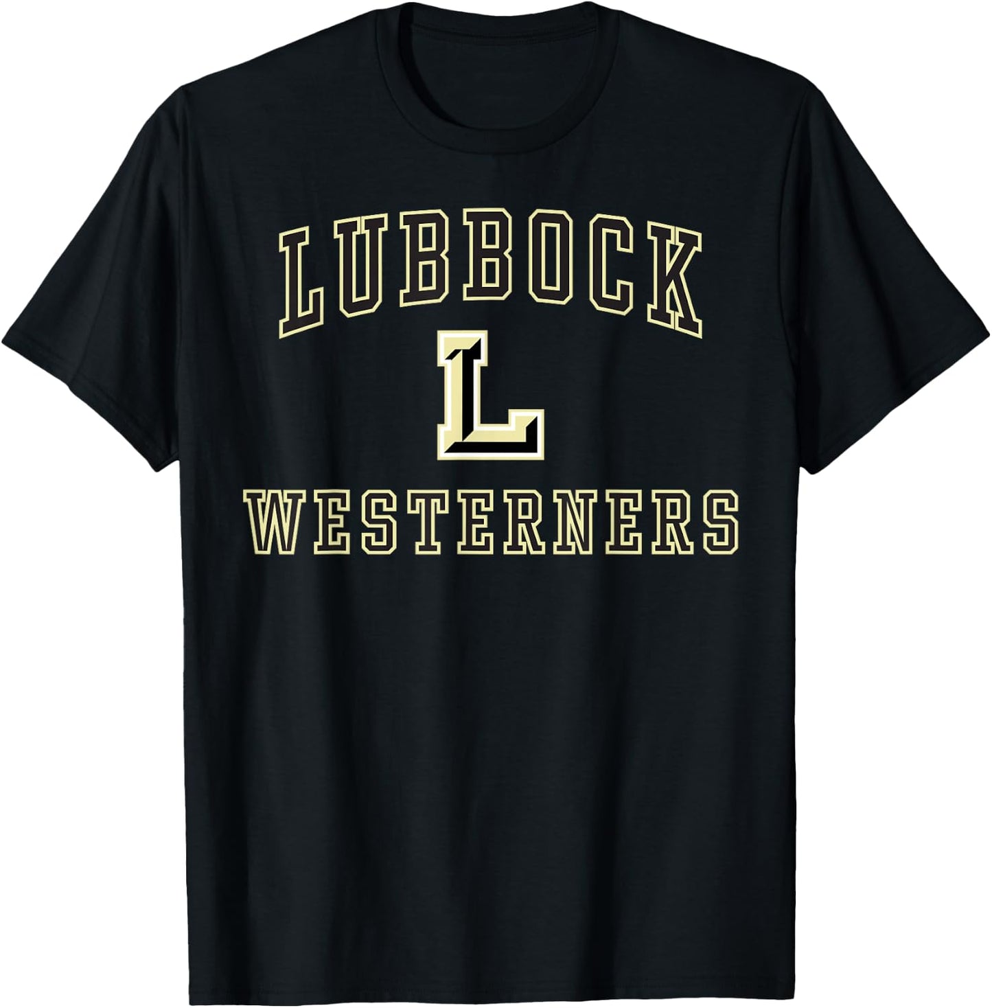 Lubbock High School Westerners C1 T-Shirt - T-Shirt | Black