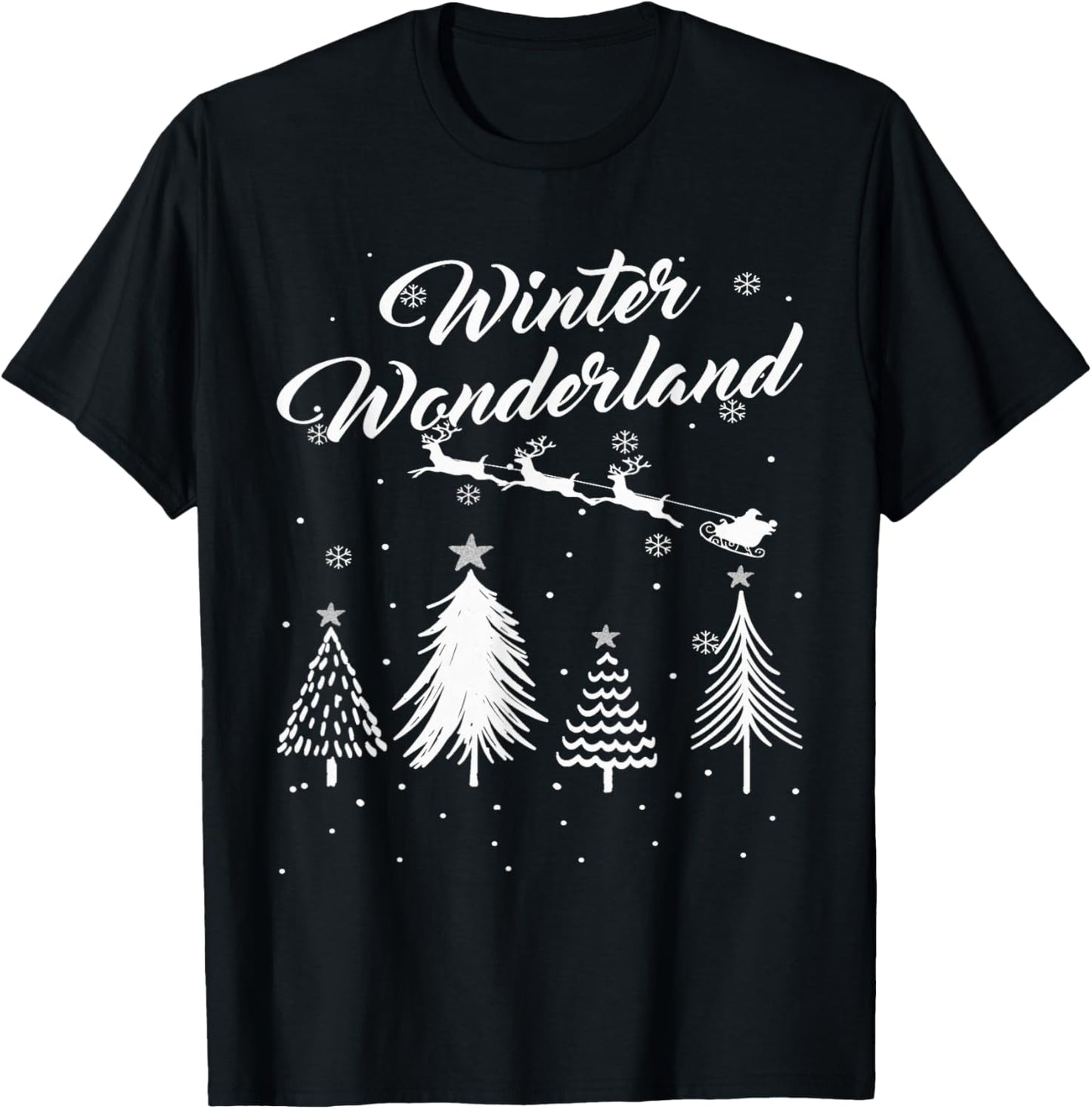 Winter Wonderland T Shirt My Christmas Pajama Family Xmas T-Shirt - T-Shirt | Black