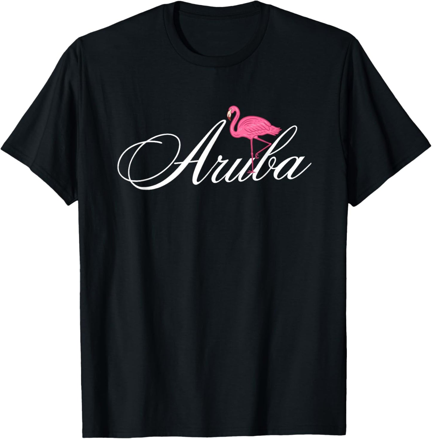 Flamingo Aruba Souvenir / Aruba T-Shirt - T-Shirt | Black