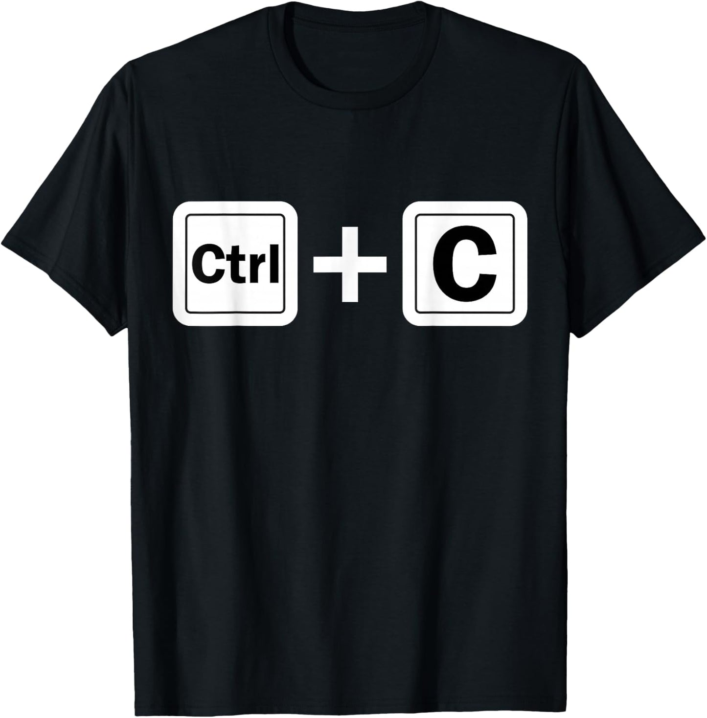 Ctrl C Funny Family Matching Copy Paste T-Shirt - T-Shirt | Black