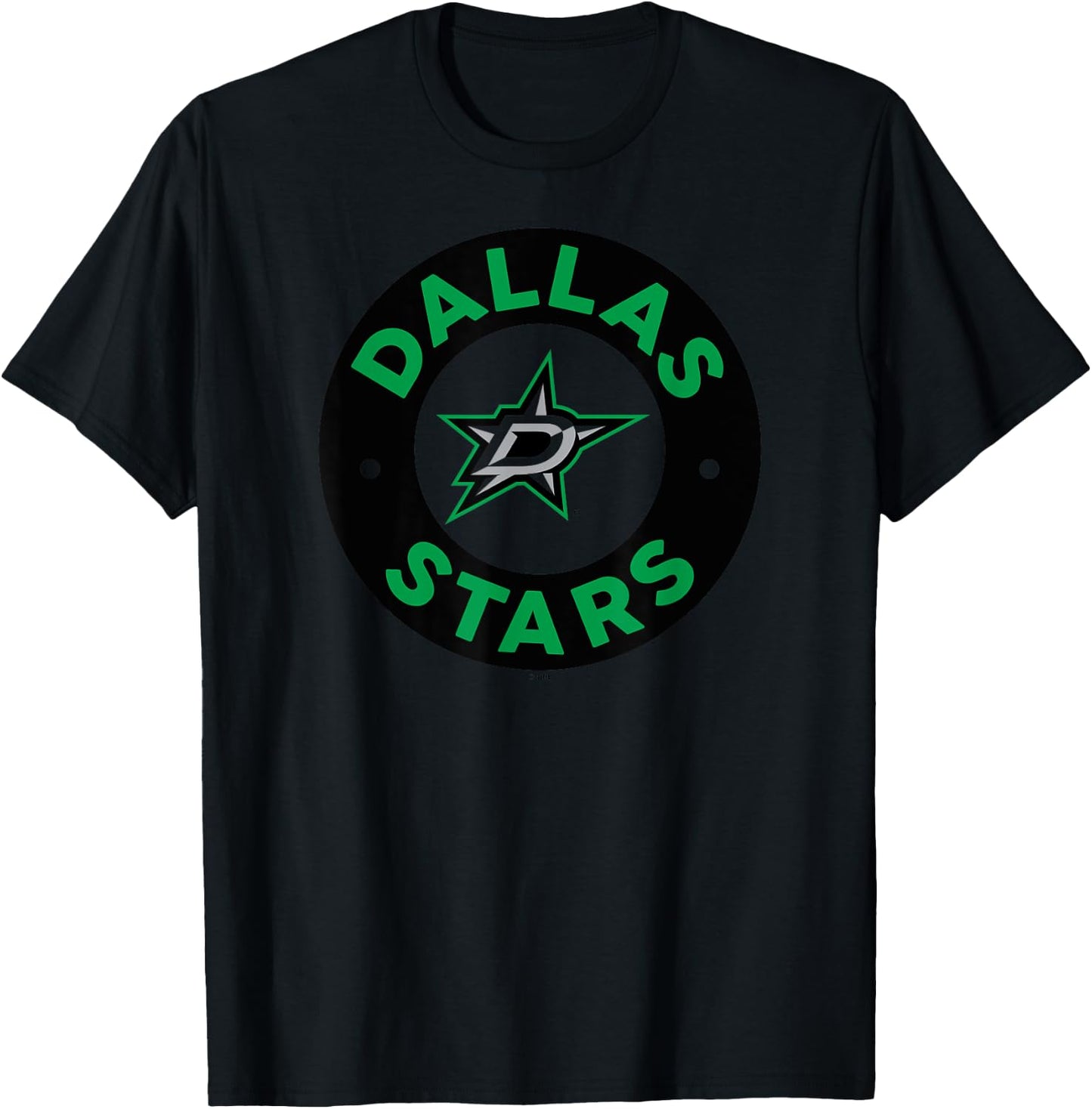 Dallas Stars Symbol White Officially Licensed T-Shirt - T-Shirt | Black