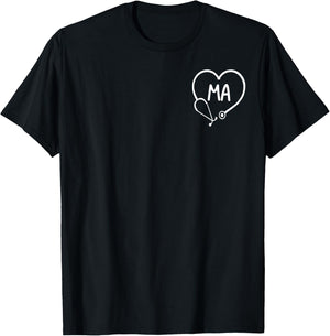 Medical Assistant MA CMA Nurse nursing doctor T-Shirt - T-Shirt | Black