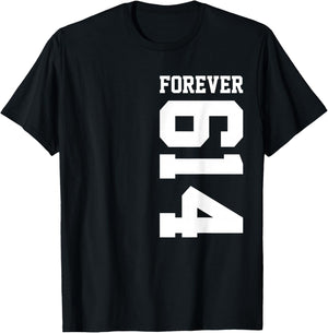 614 Area Code Columbus Ohio Dublin OH Westerville OH T-Shirt - T-Shirt | Black