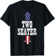 Two Seater Funny USA 4th Of July Party Naughty Adult Gift T-Shirt - T-Shirt | Black