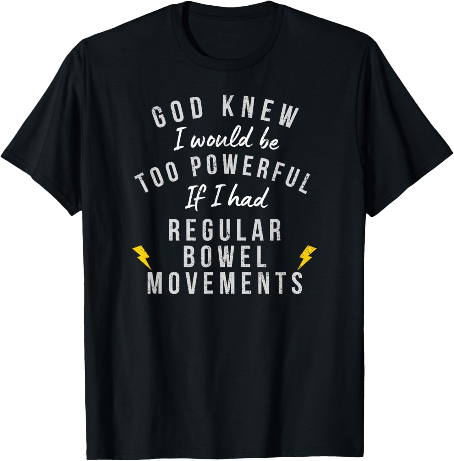 Bowel Movements Funny Colon Gifts Dry Dark Humor Toilet Gag T-Shirt - T-Shirt | Black