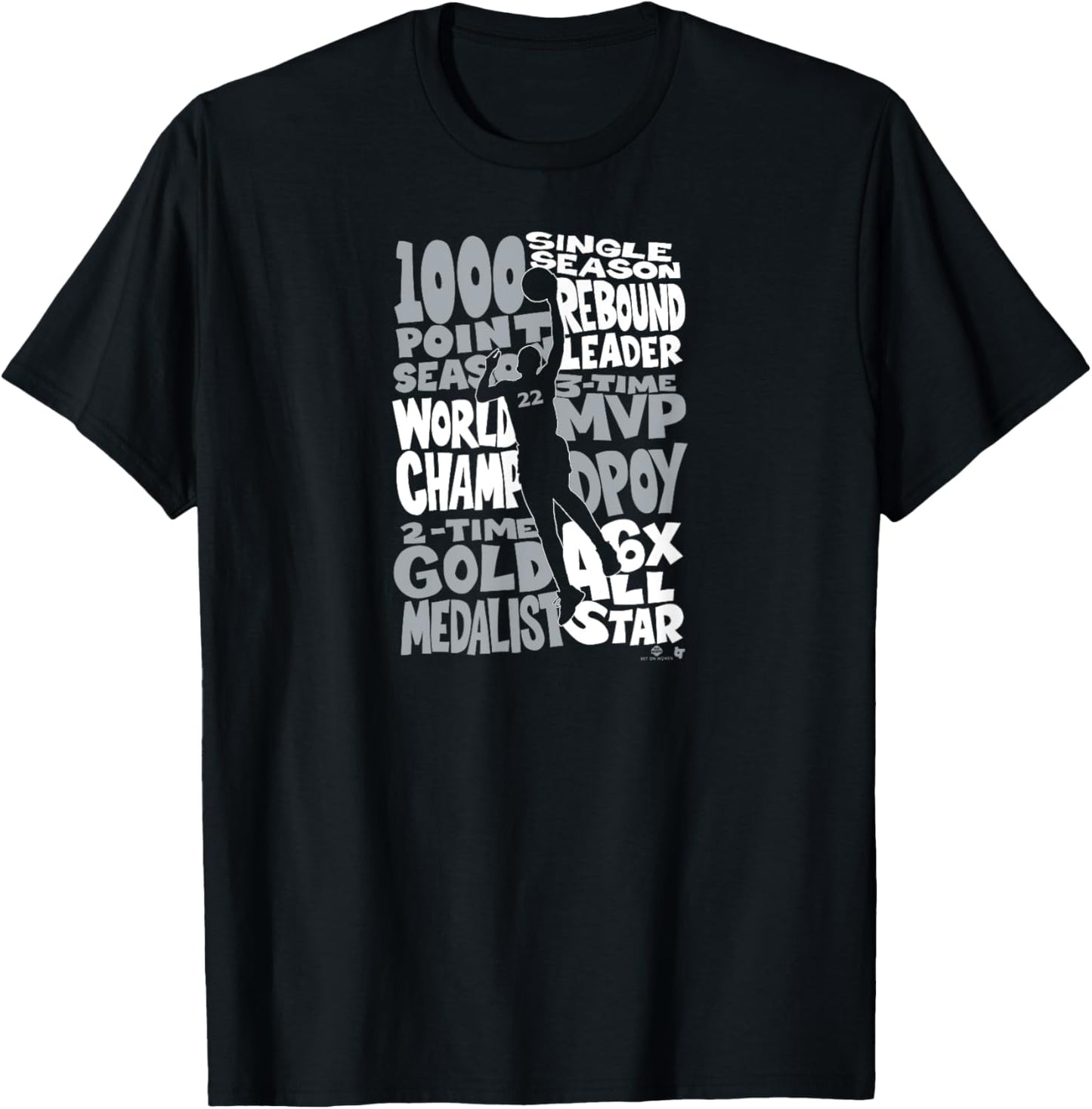 A'ja Wilson - MVP Things - Las Vegas Basketball T-Shirt - T-Shirt | Black