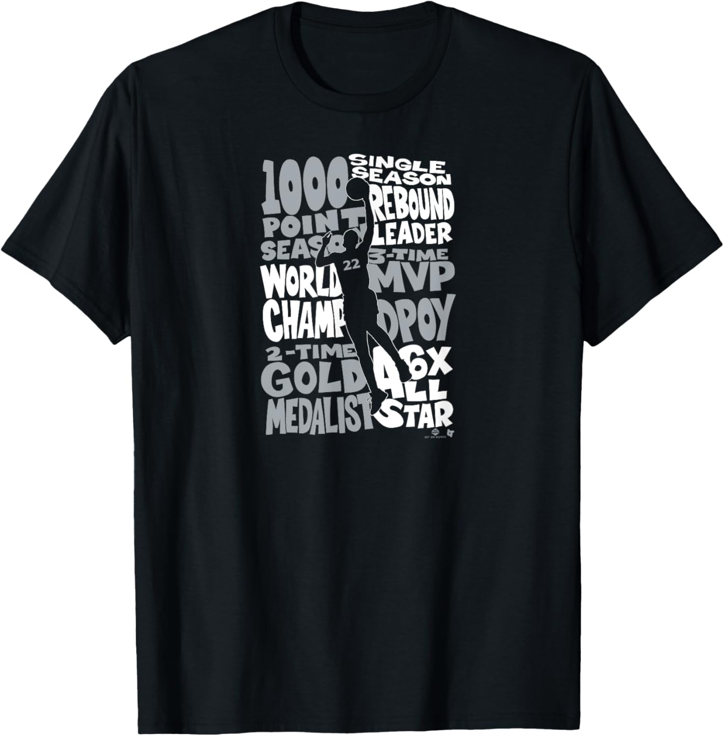 A'ja Wilson - MVP Things - Las Vegas Basketball T-Shirt - T-Shirt | Black