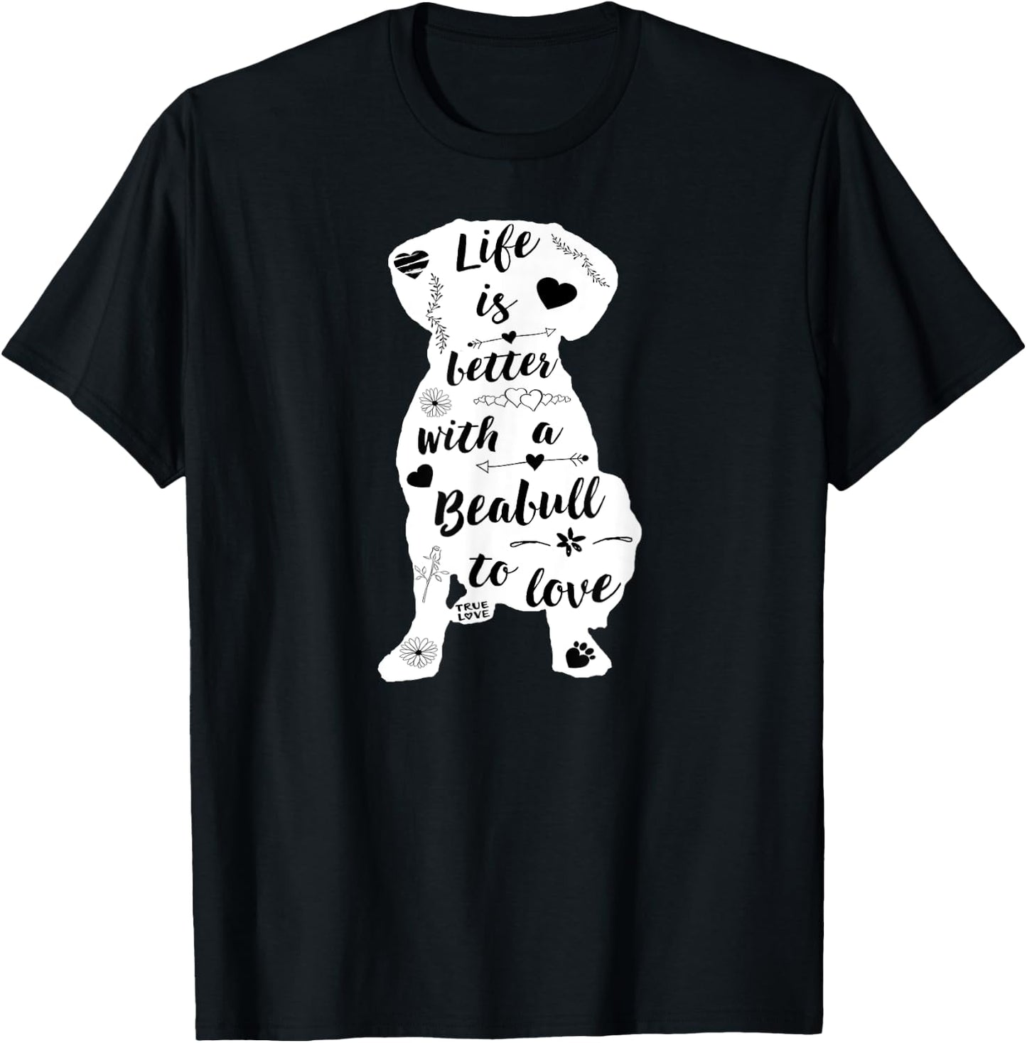 Beabull Shirt Design for Beabull Dog Lovers T-Shirt - T-Shirt | Black