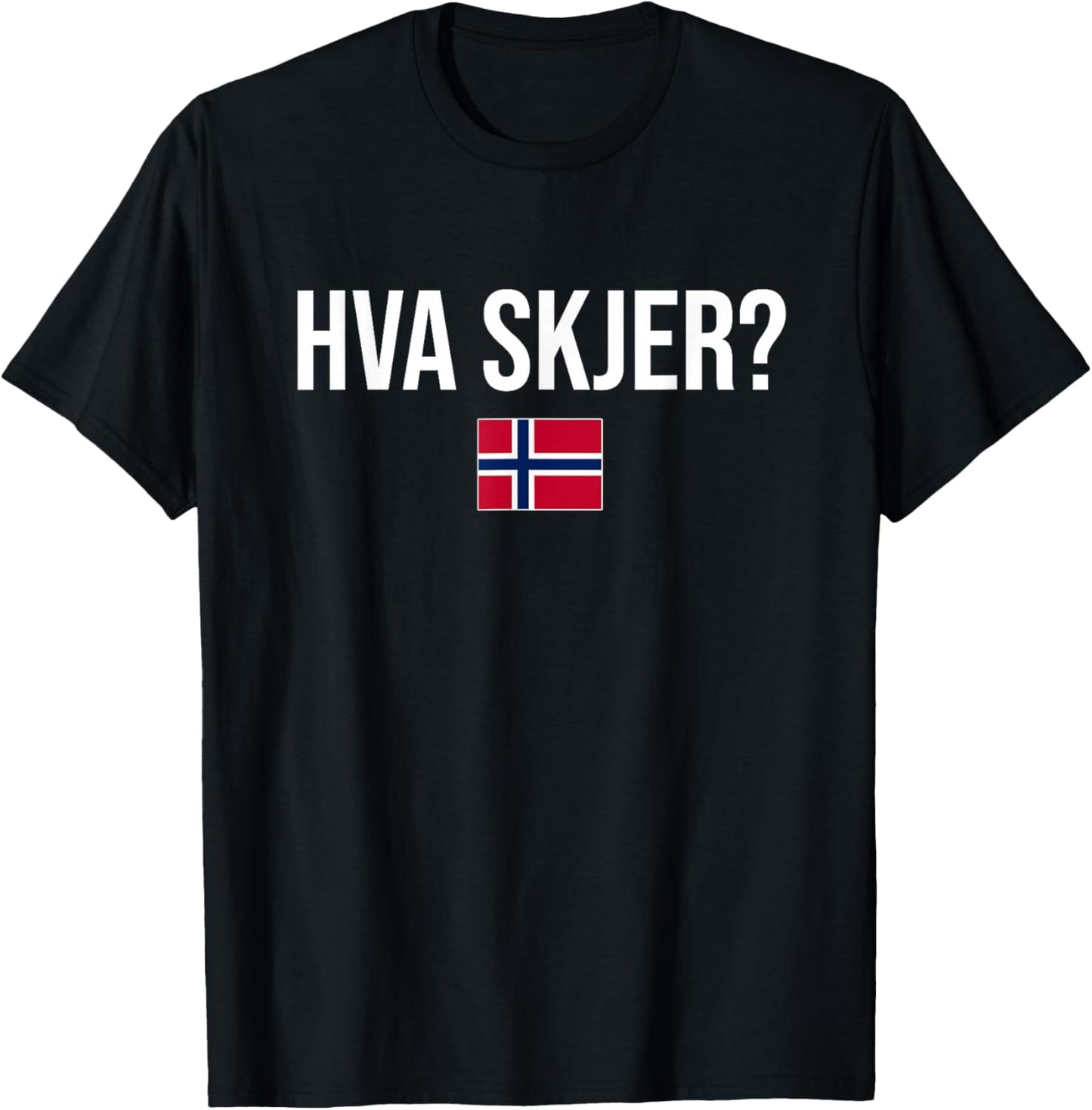 What's Up in Norwegian Norway T-Shirt - T-Shirt | Black