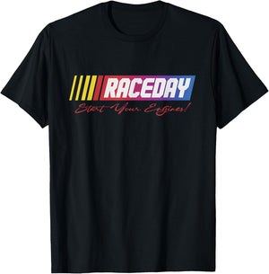 Raceday Start your Engines | If You Ain't First You're Last T-Shirt - T-Shirt | Black