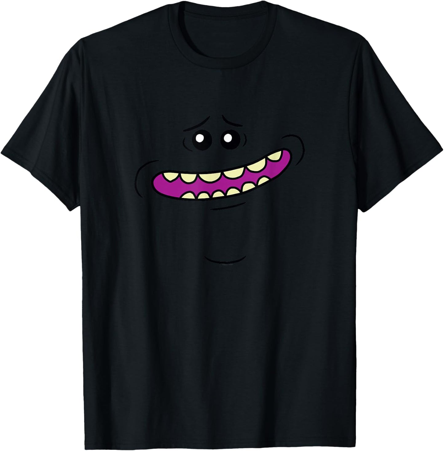 Rick and Morty Mr. Meeseeks Face Cartoon T-Shirt - T-Shirt | Black