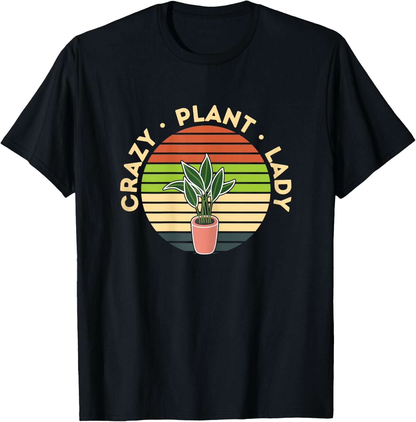 Crazy Plant Lady Shirt Planting Flowers Hobby Gardener Gift T-Shirt - T-Shirt | Black