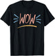 Great Family Designs Wow Boom! -Kids Cartoon Black Small T-Shirt - T-Shirt | Black