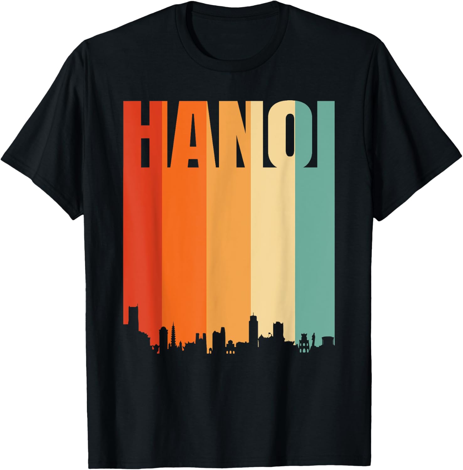 Hanoi Skyline T-Shirt - T-Shirt | Black
