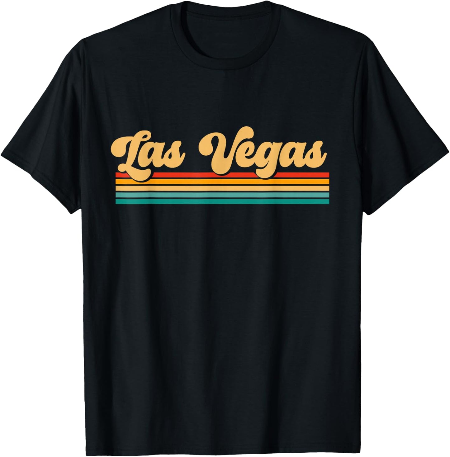 Retro Las Vegas T-Shirt - T-Shirt | Black