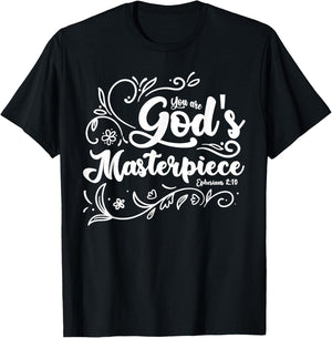 Religious you are a god masterpiece prayer clothes bible T-Shirt - T-Shirt | Black