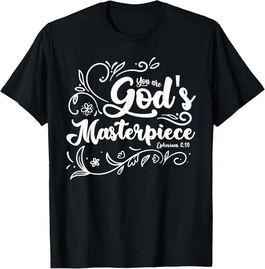 Religious you are a god masterpiece prayer clothes bible T-Shirt - T-Shirt | Black