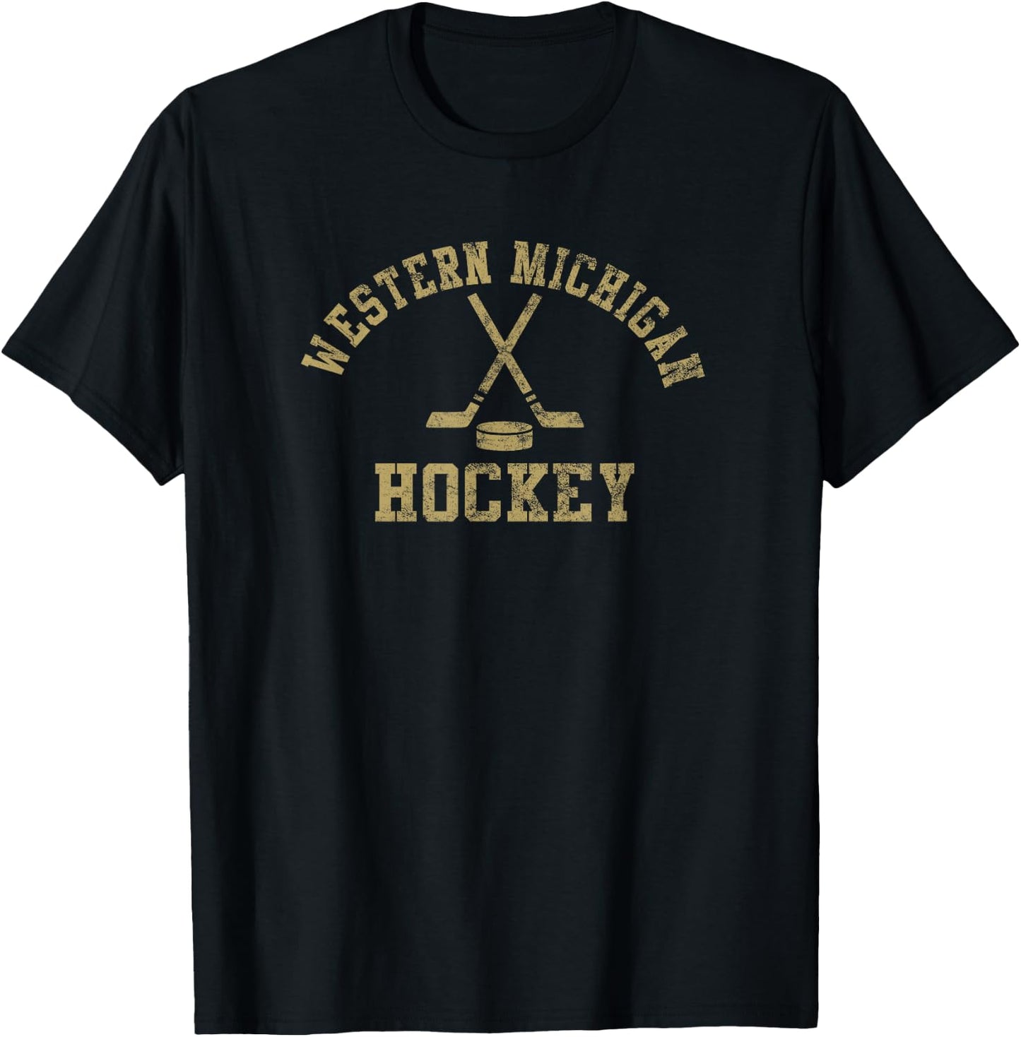 Vintage Western Michigan Hockey T-Shirt - T-Shirt | Black