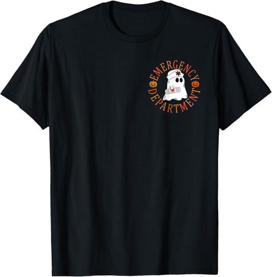 Emergency Department Halloween Emergency Room Nursing Nurse T-Shirt - T-Shirt | Black