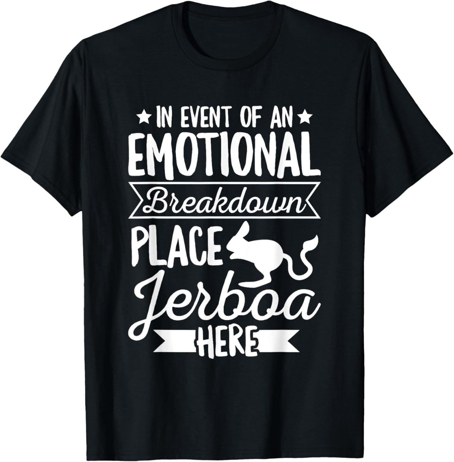 Jerboa Mouse Jumping Design for a Jerboa Fan T-Shirt - T-Shirt | Black