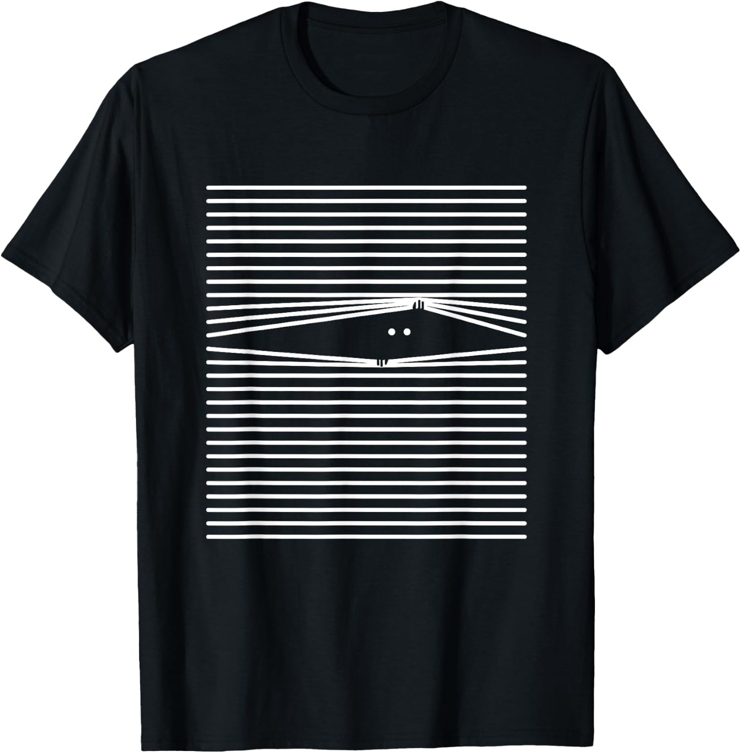 Funny Cat Peeking Through Blinds Graphics Print Cat Lover T-Shirt - T-Shirt | Black