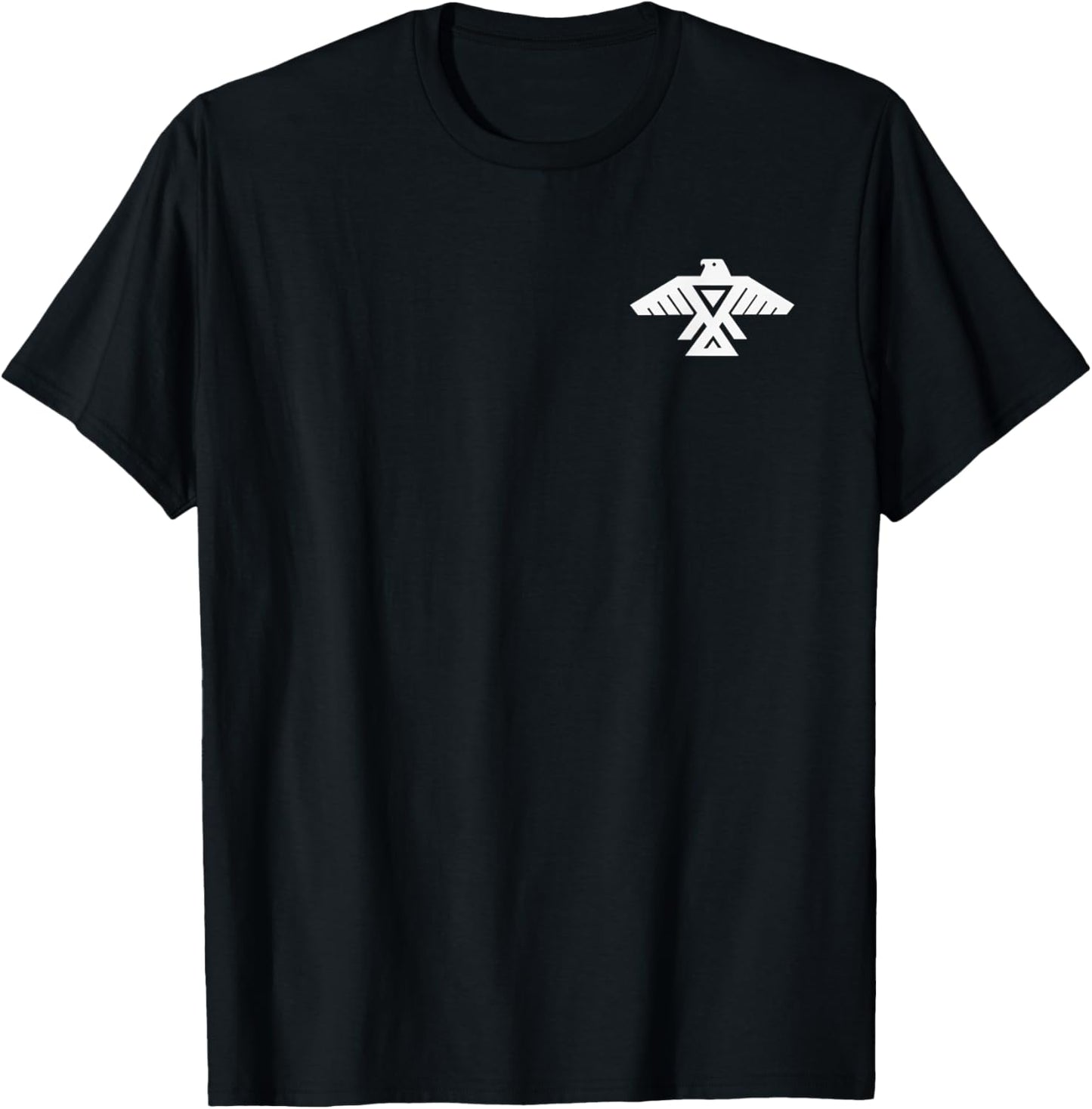 Anishinaabe Thunderbird Flag Symbol Anishinabe T-Shirt - T-Shirt | Black