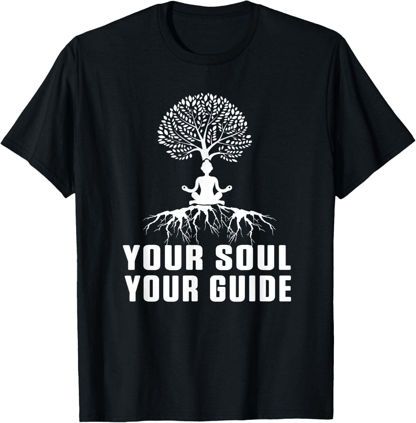 Deine Seele Travel Guide Meditation Yoga Zen Buddha Gift T-Shirt - T-Shirt | Black