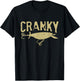 Funny Cranky - Crankbait Fishing Lure Humor Fishermen T-Shirt - T-Shirt | Black