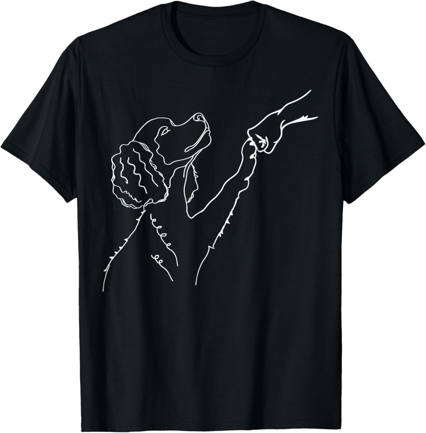 Poodle Doodle Fist Bump, Dog Fist Bump, Poodle Doodle T-Shirt - T-Shirt | Black