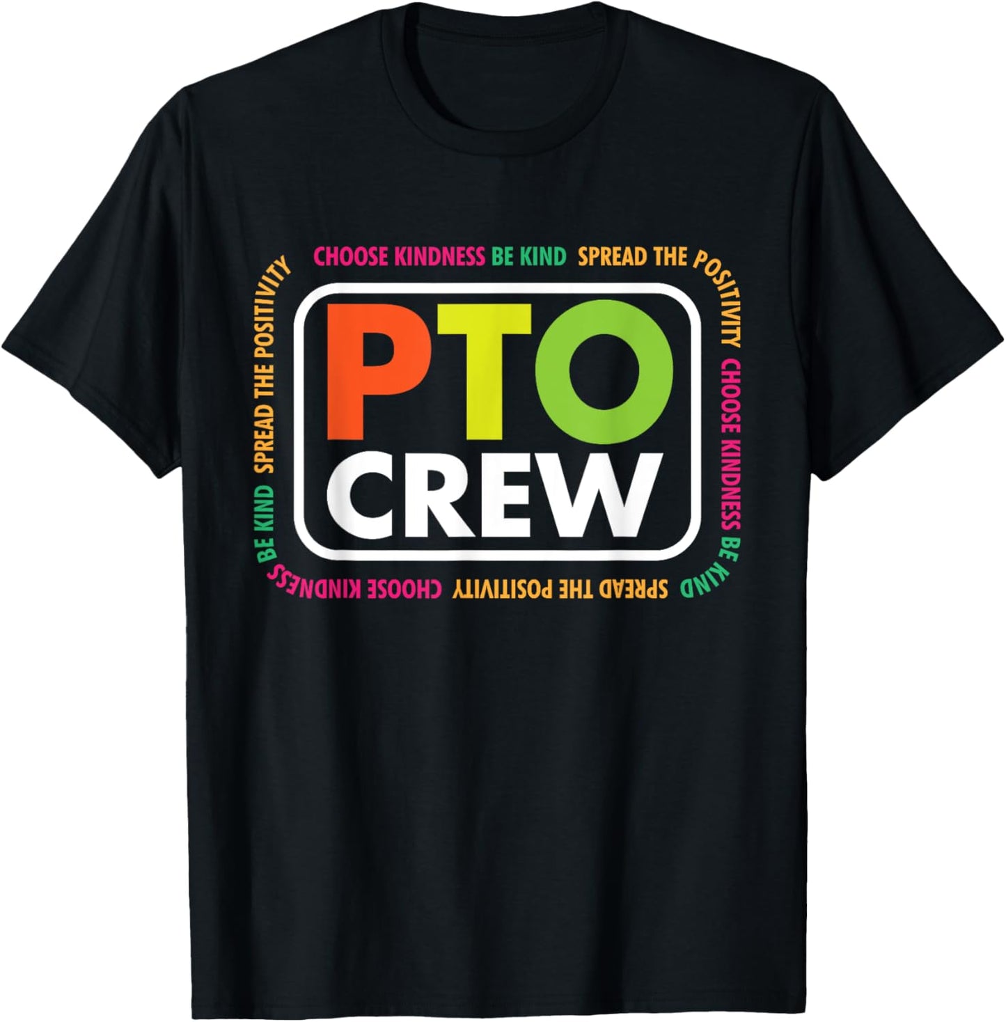 PTO Crew School Volunteer Parent Teacher Organization Team Men Women T-Shirt - T-Shirt | Black