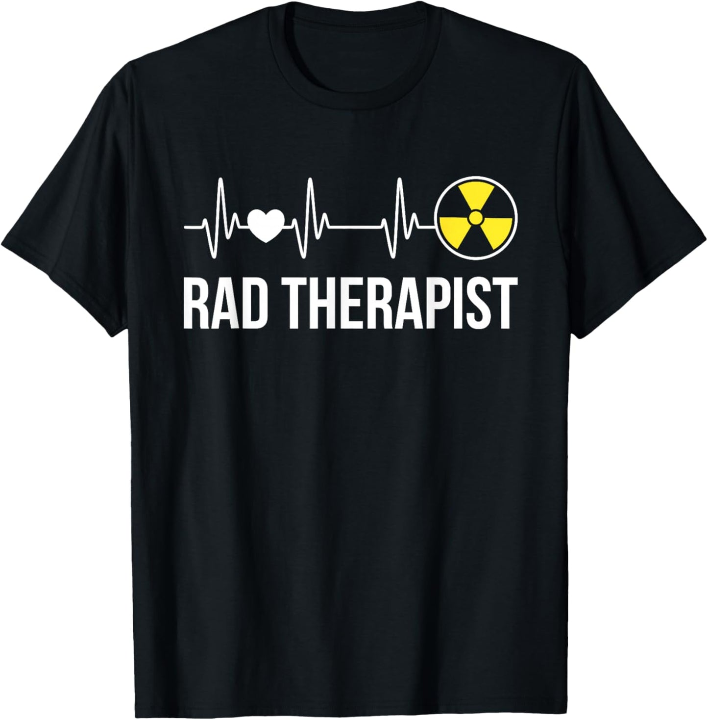 Radiation Therapist Heartbeat Radiation Therapy T-Shirt - T-Shirt | Black