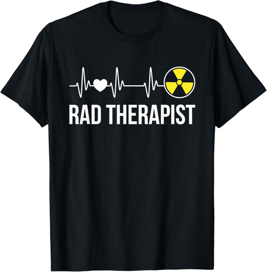 Radiation Therapist Heartbeat Radiation Therapy T-Shirt - T-Shirt | Black