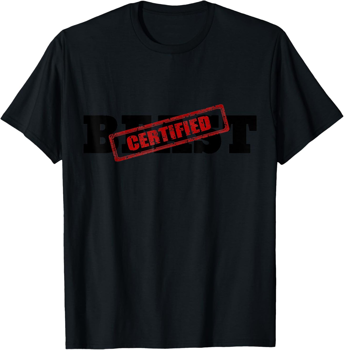Certified BEAST Athletic Workout Fitness T-Shirt - T-Shirt | Black