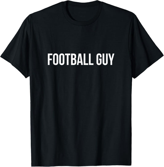 Football Guy - Black -Adults T-Shirt - T-Shirt | Black