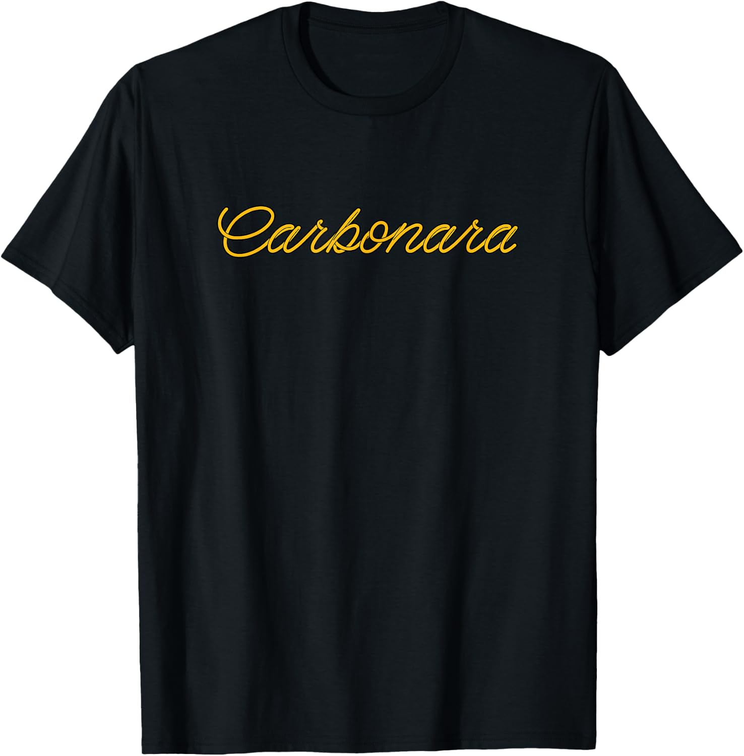 Carbonara Pasta lover italian Food chef Italian pasta gifts T-Shirt - T-Shirt | Black