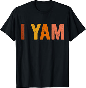 Thanksgiving Matching Couples She's My Sweet Potato I Yam T-Shirt - T-Shirt | Black