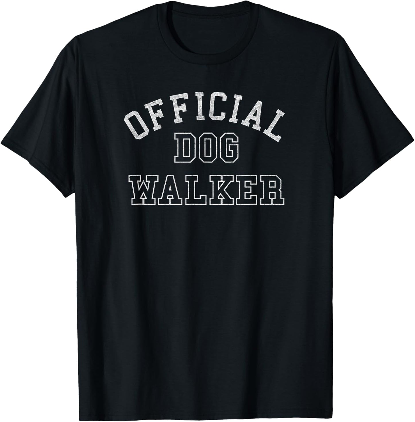 Official Dog Walker funny puppy walking T-Shirt - T-Shirt | Black