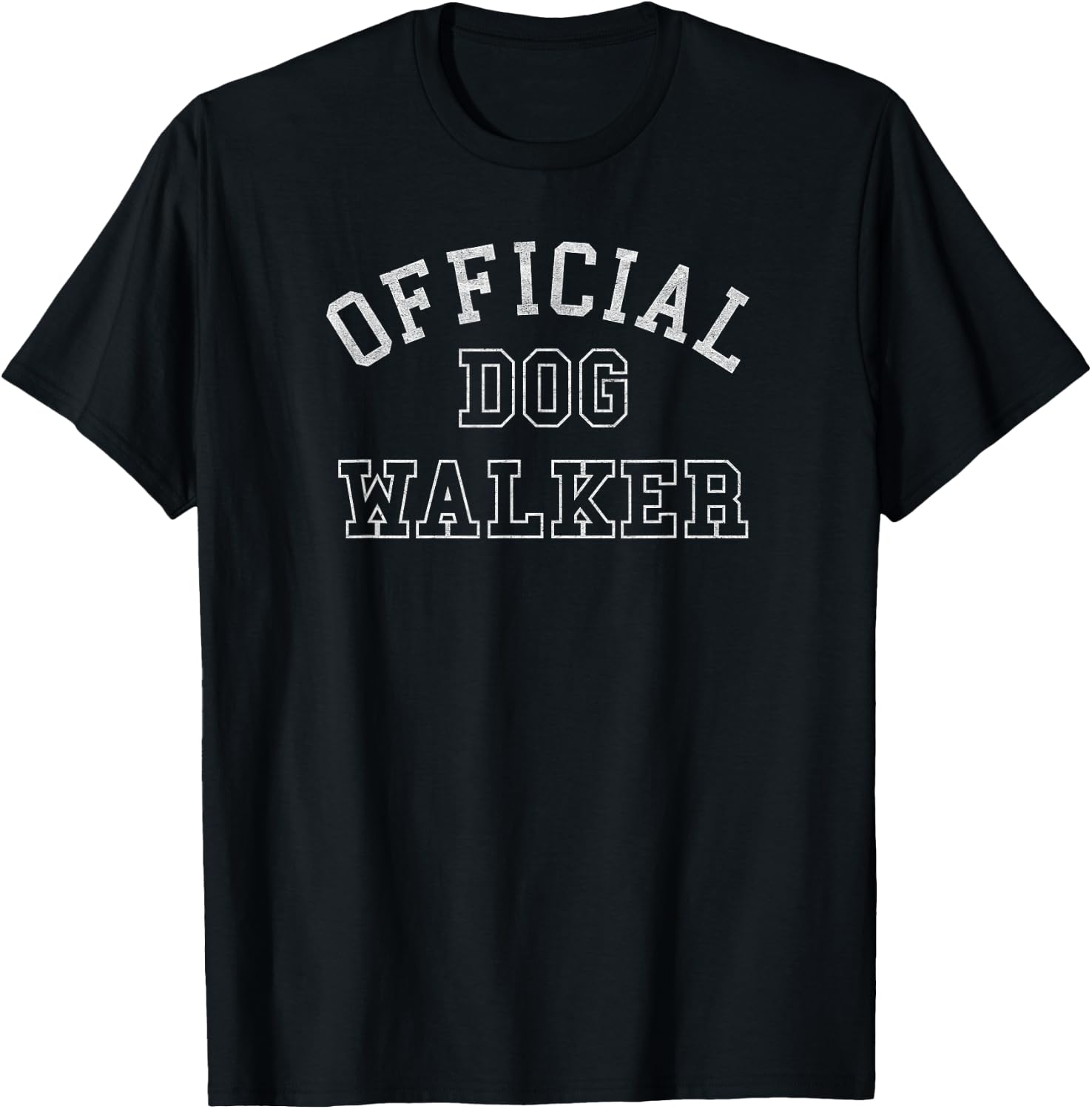 Official Dog Walker funny puppy walking T-Shirt - T-Shirt | Black