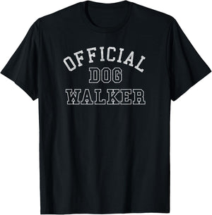 Official Dog Walker funny puppy walking T-Shirt - T-Shirt | Black
