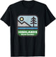 Highlands North Carolina Mountains NC Souvenir T-Shirt - T-Shirt | Black