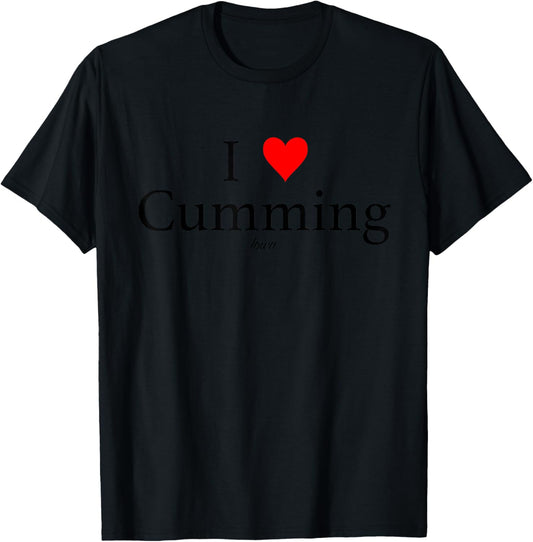 I Heart Cumming Iowa T-Shirt - T-Shirt | Black
