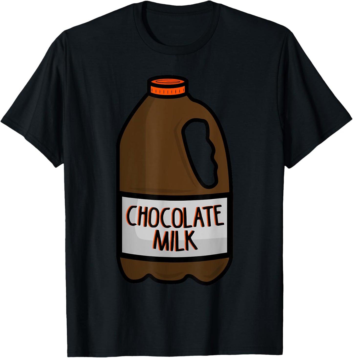 Chocolate Milk Costume - Matching Halloween Costume T-Shirt - T-Shirt | Black